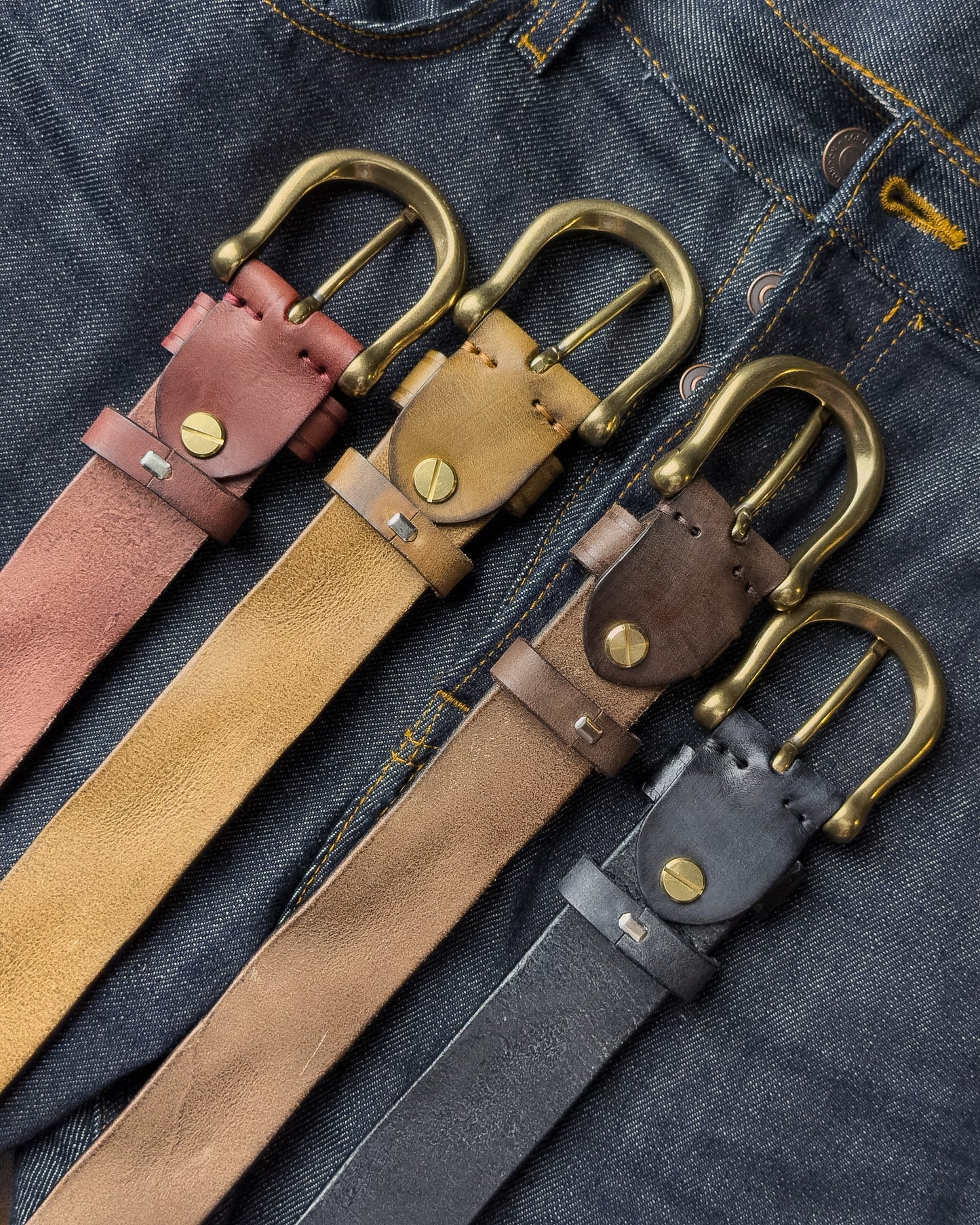 Baron Leather Belt เข็มขัดหนังแท้ (แถมที่เจาะรู/สายตัดได้)