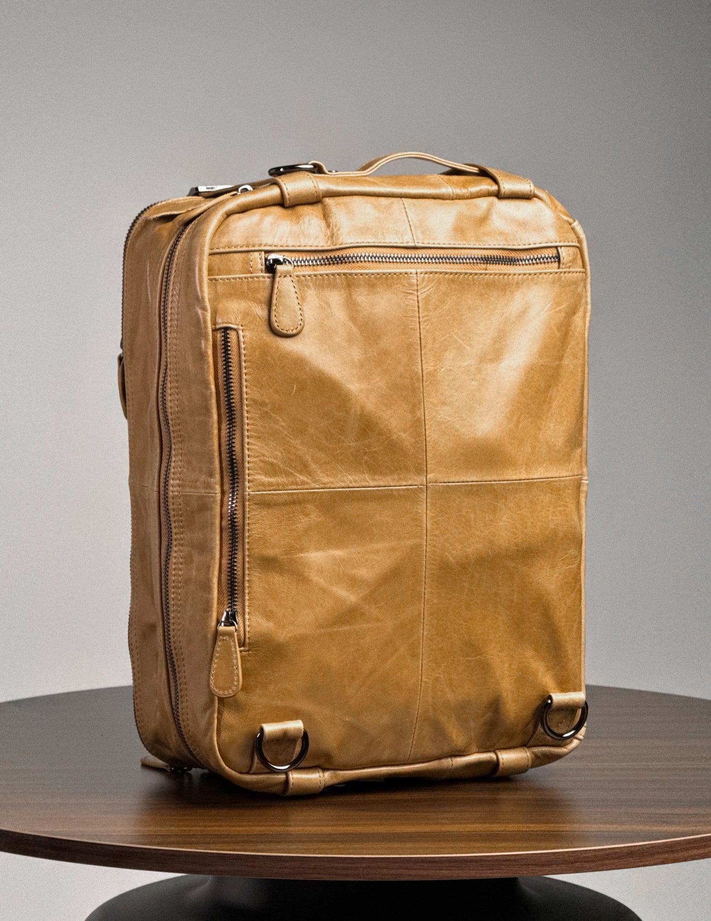 Nomad 3-Way Bag (BL32) - กระเป๋าทำงานหนังแท้ ปรับถือได้ 3 แบบ (เป้/สะพาย/ถือ) รุ่นหนังออยล์เงา Semi-aniline