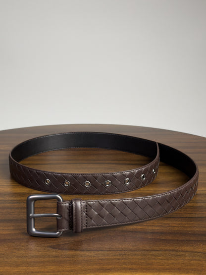 Saxon Leather Belt เข็มขัดสานหนังแท้