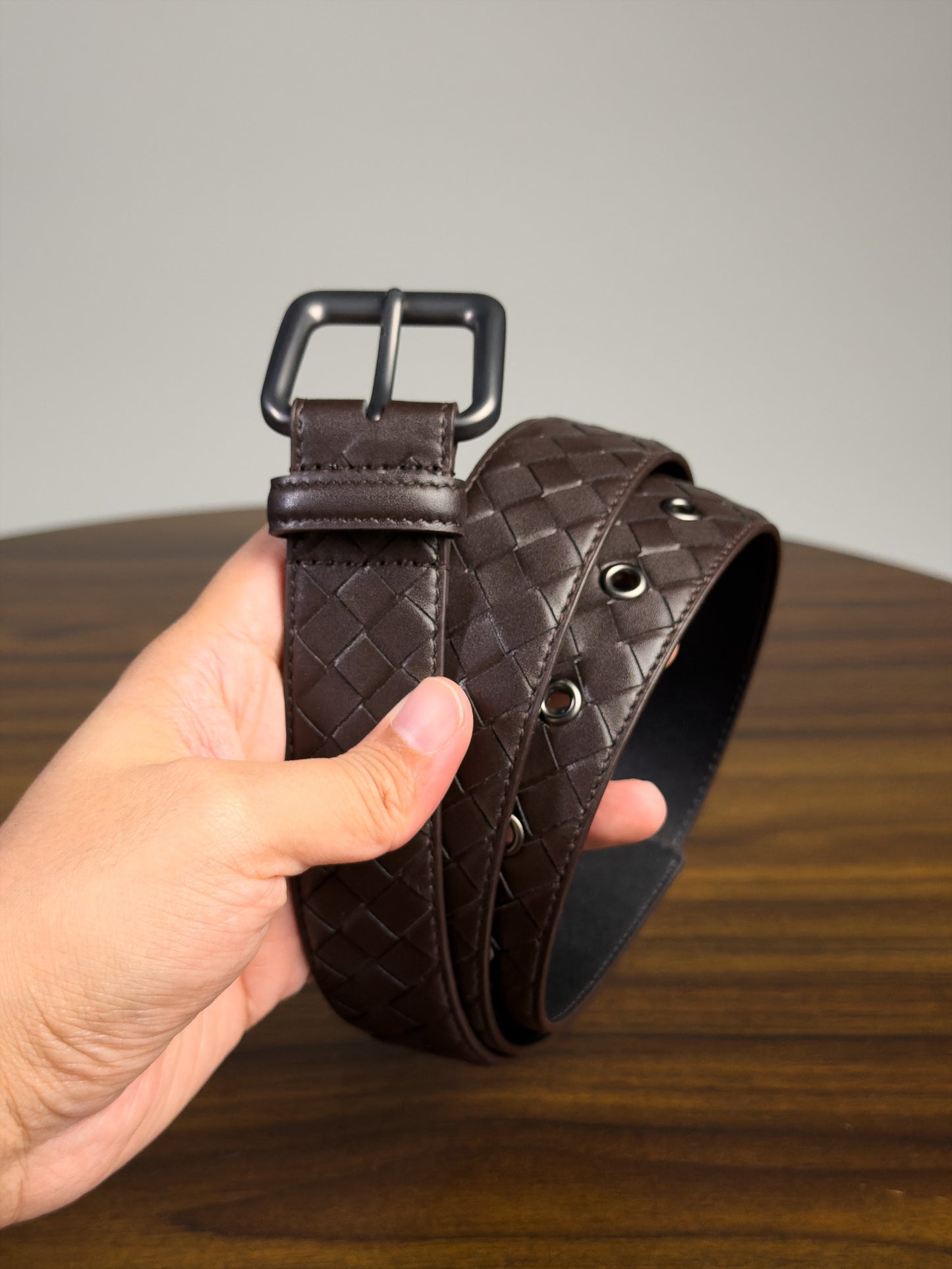 Saxon Leather Belt เข็มขัดสานหนังแท้