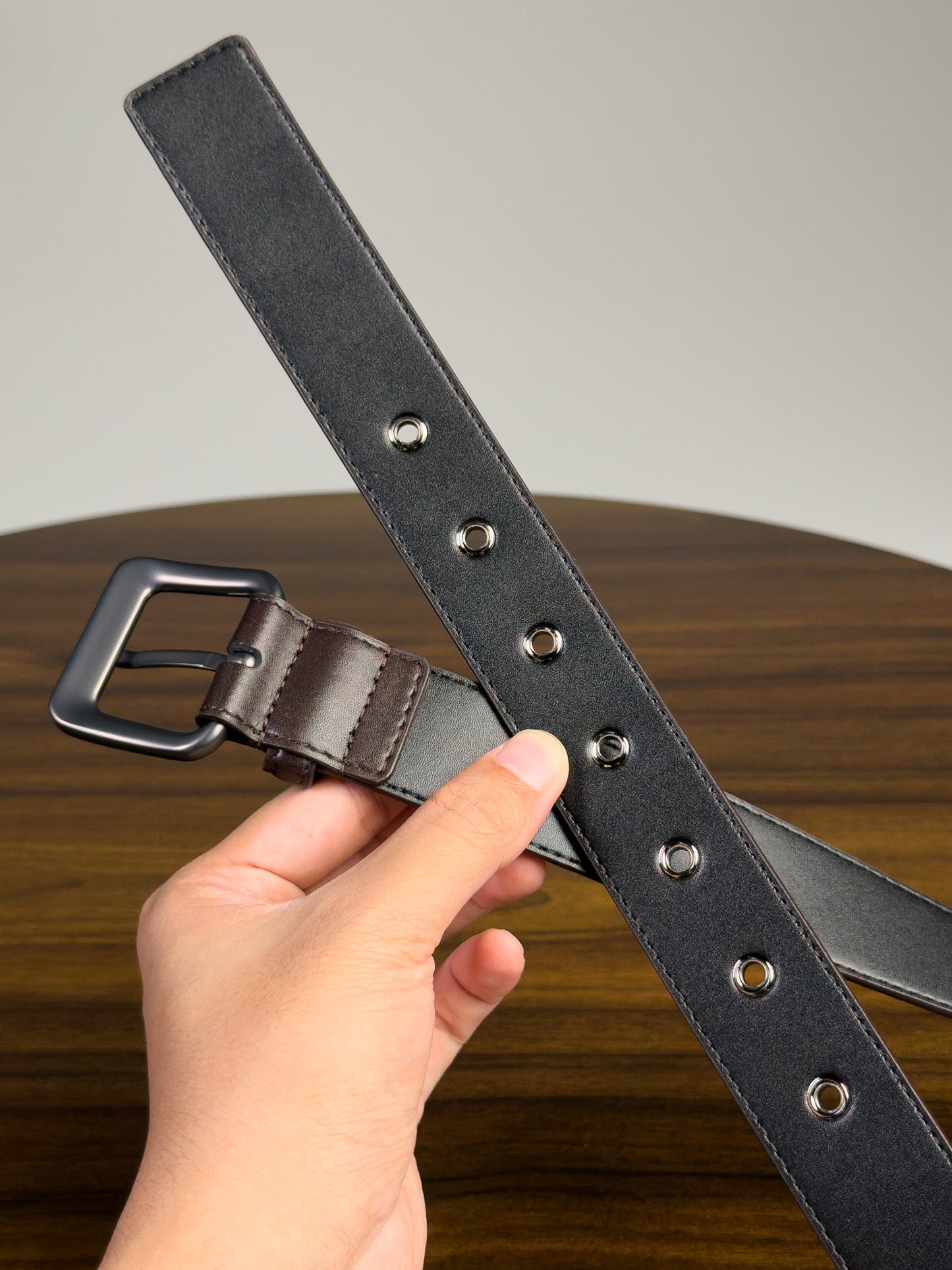 Saxon Leather Belt เข็มขัดสานหนังแท้