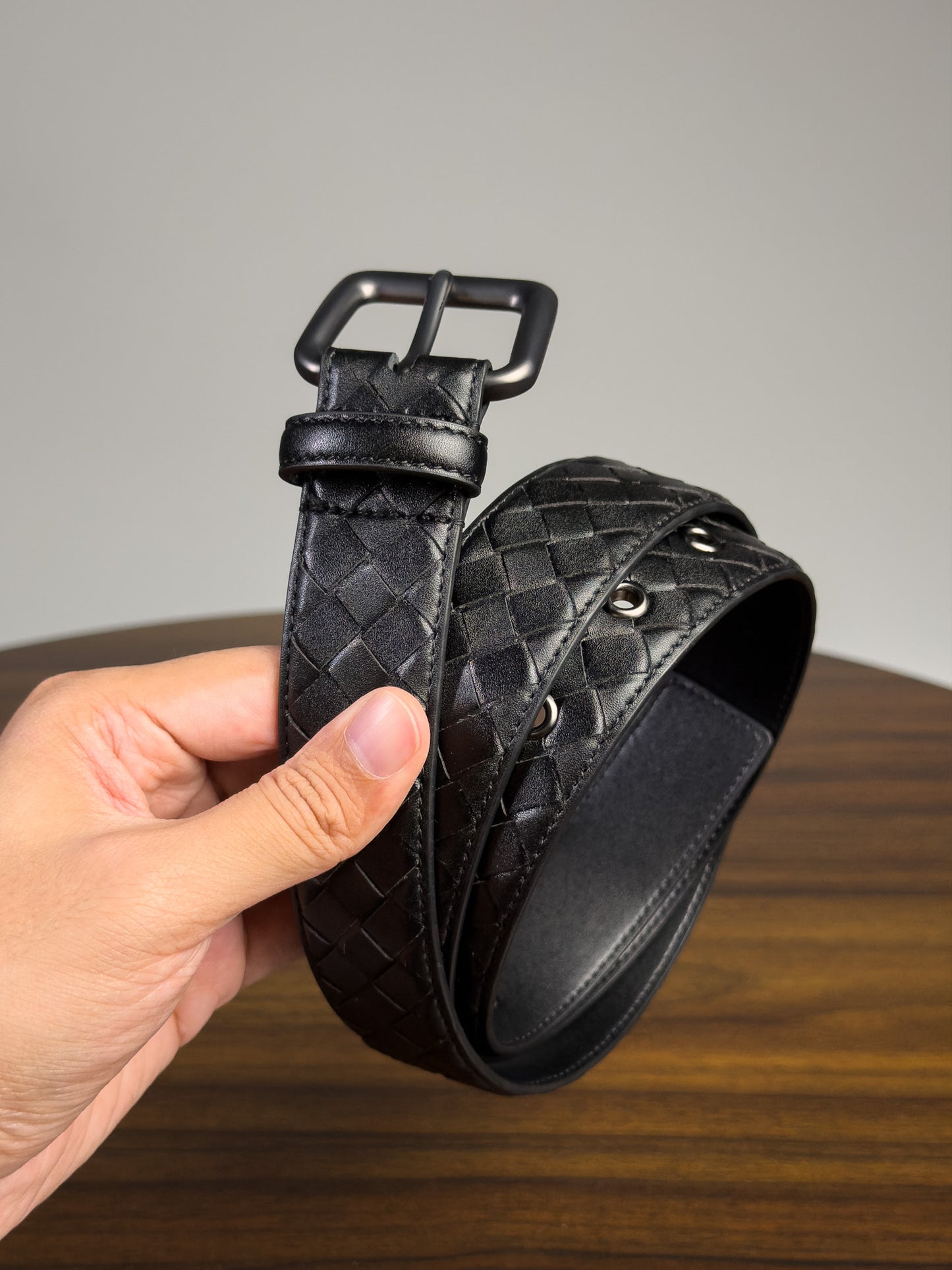 Saxon Leather Belt เข็มขัดสานหนังแท้