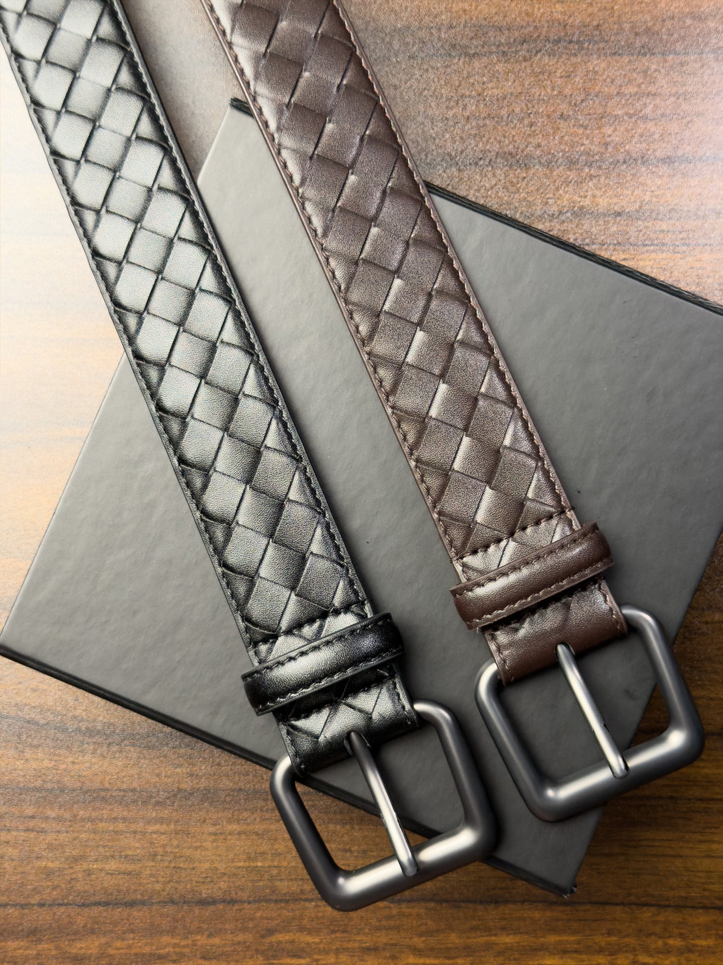 Saxon Leather Belt เข็มขัดสานหนังแท้