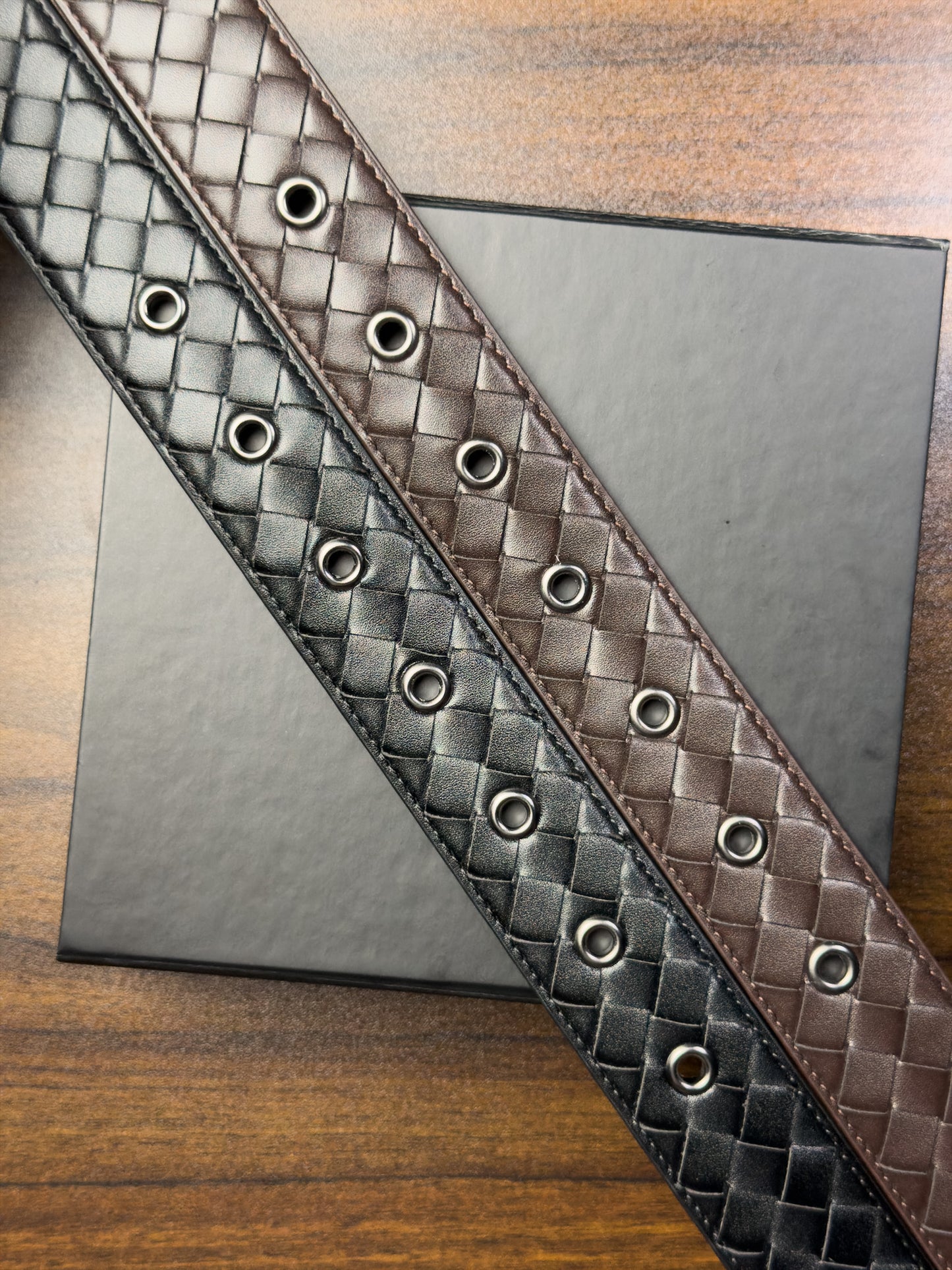 Saxon Leather Belt เข็มขัดสานหนังแท้