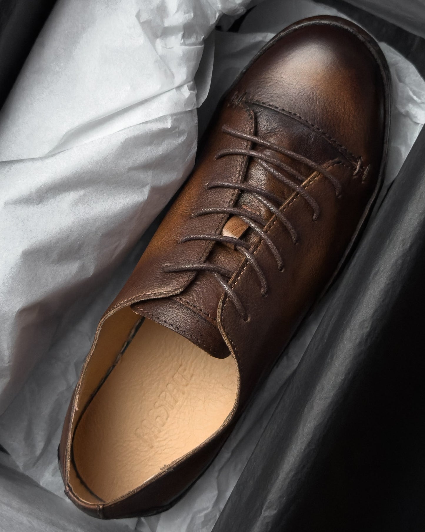 รองเท้าหนังแท้ Piero Dark Brown