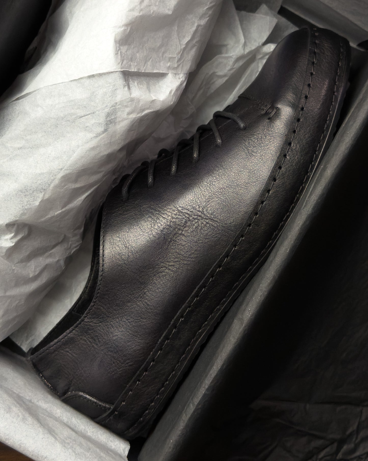 รองเท้าหนังแท้ผู้ชาย Piero Vintage Black Bagspace