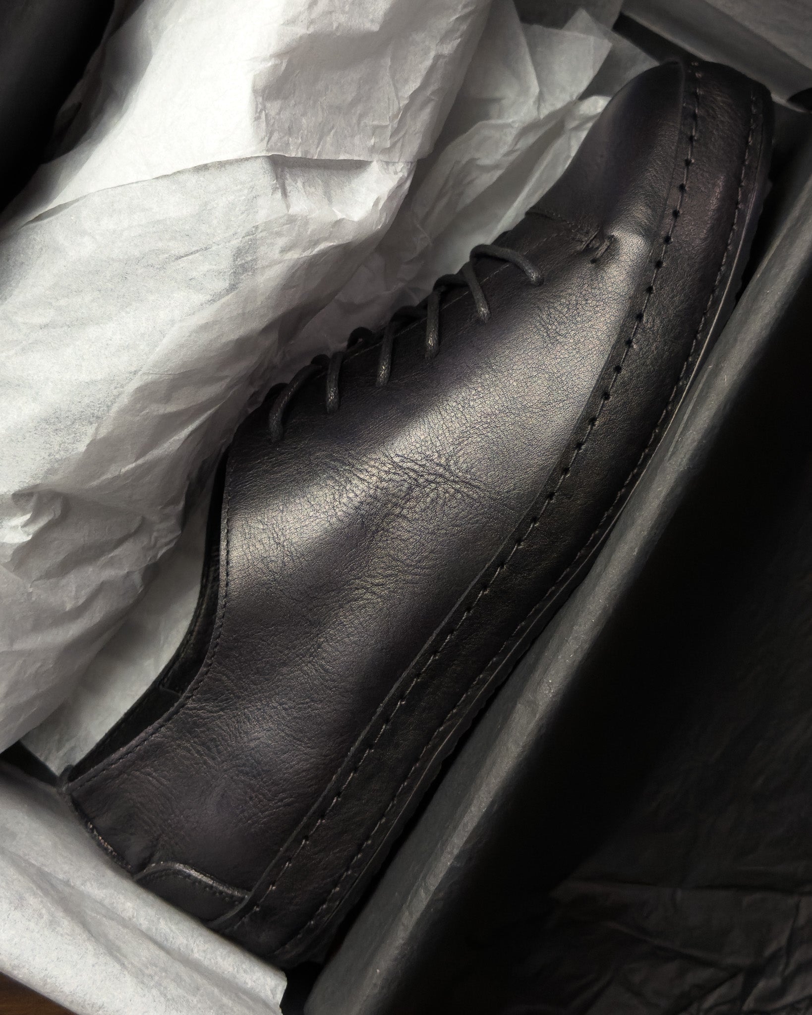 รองเท้าหนังแท้ผู้ชาย Piero Vintage Black Bagspace