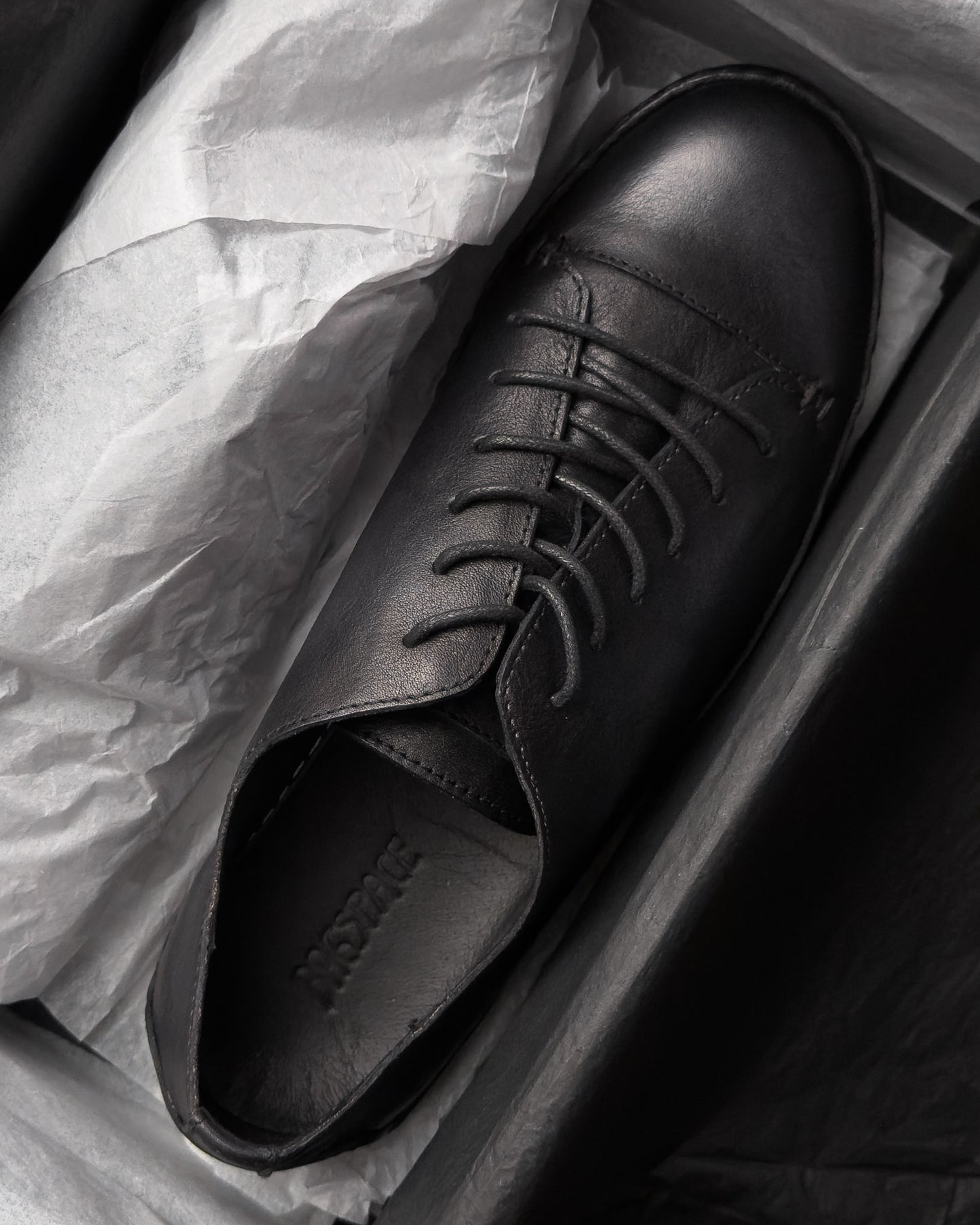 รองเท้าหนังแท้ Piero Vintage Black