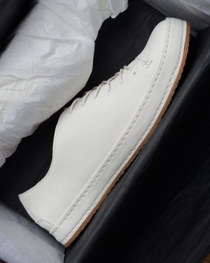 รองเท้าหนังแท้ Piero Fade White