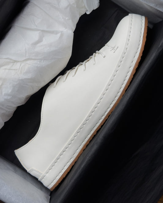 รองเท้าหนังแท้ผู้ชาย Piero | Fade White