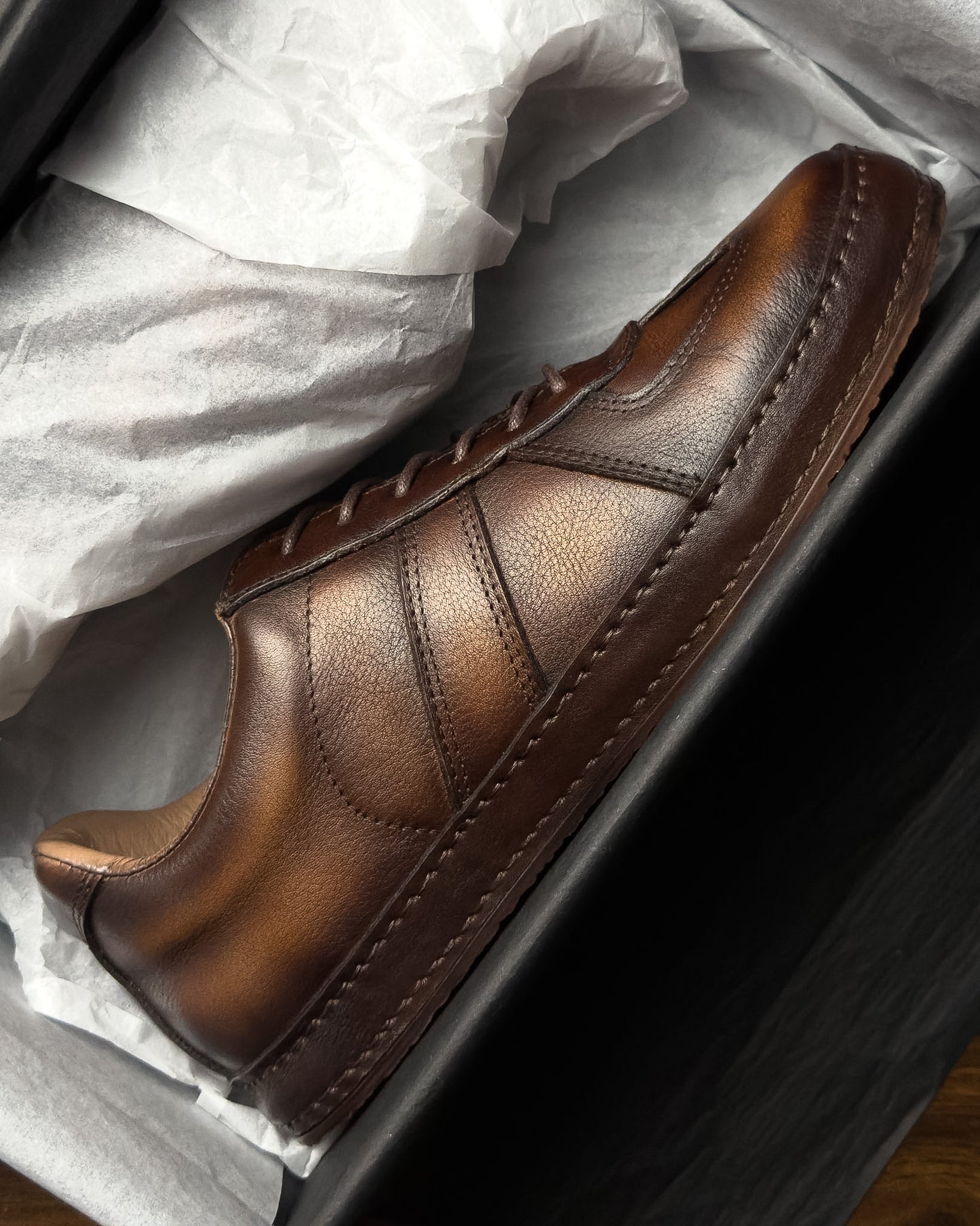 รองเท้าหนังแท้ผู้ชาย Carina Dark Brown GAT Bagspace