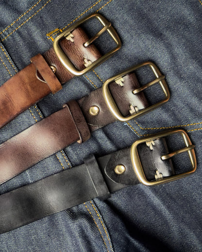 Rove Leather Belt เข็มขัดหนังแท้ (แถมที่เจาะรู/ตัดสายได้)