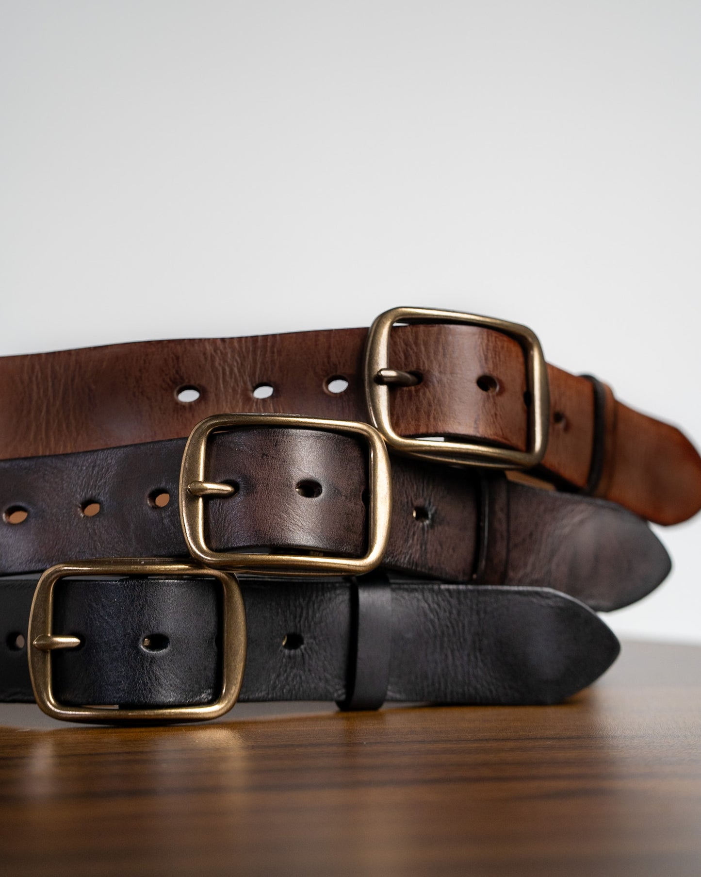 Rove Leather Belt เข็มขัดหนังแท้ (แถมที่เจาะรู/ตัดสายได้)