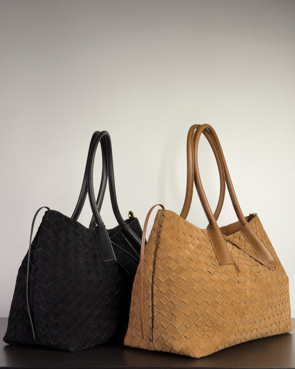 Siena กระเป๋า Tote หนังกลับแท้ ไซส์ L และ S หลายสี Bagspace