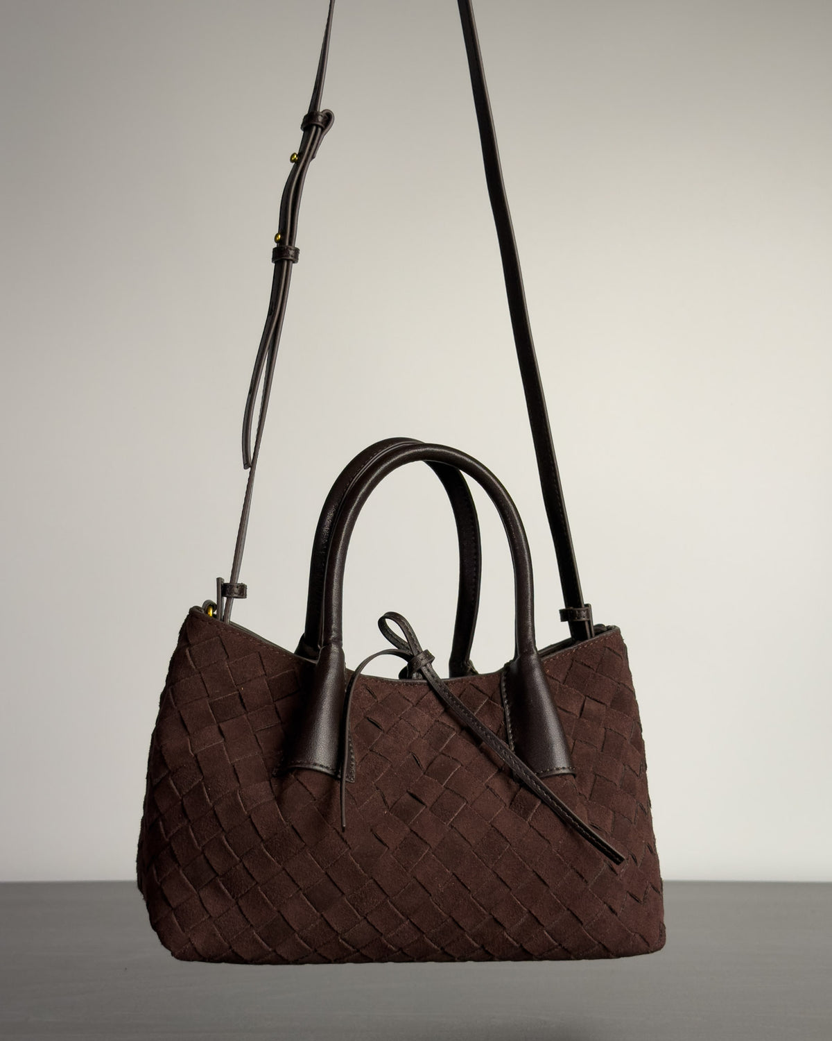 Siena กระเป๋า Tote หนังกลับแท้ ไซส์ S สี Espresso Brown Bagspace
