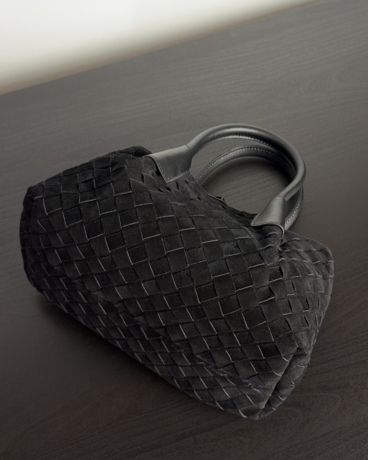 Siena กระเป๋า Tote หนังกลับแท้ ไซส์ S สี Obsidian Black Bagspace
