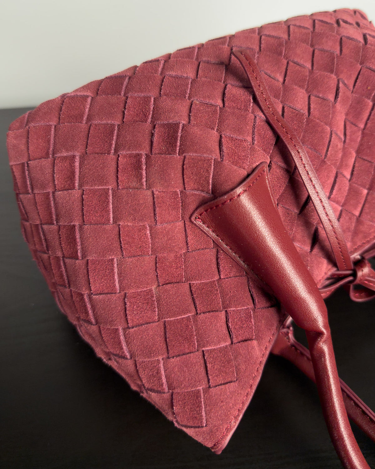 Siena กระเป๋า Tote หนังกลับแท้ ไซส์ S สี Burgundy Bagspace