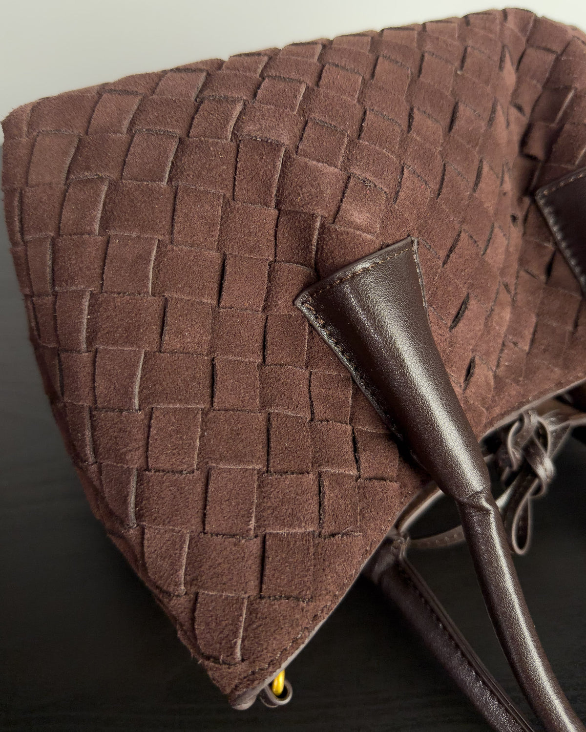 Siena กระเป๋า Tote หนังกลับแท้ ไซส์ S สี Espresso Brown Bagspace