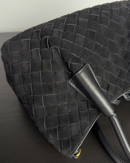 Siena กระเป๋า Tote หนังกลับแท้ ไซส์ S สี Obsidian Black Bagspace