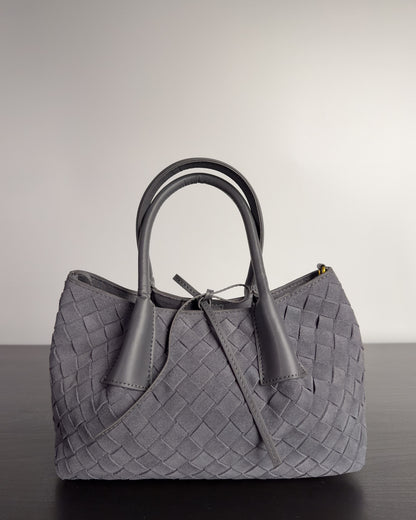 Siena กระเป๋า Tote หนังกลับแท้ ไซส์ S สี Graphite Grey Bagspace