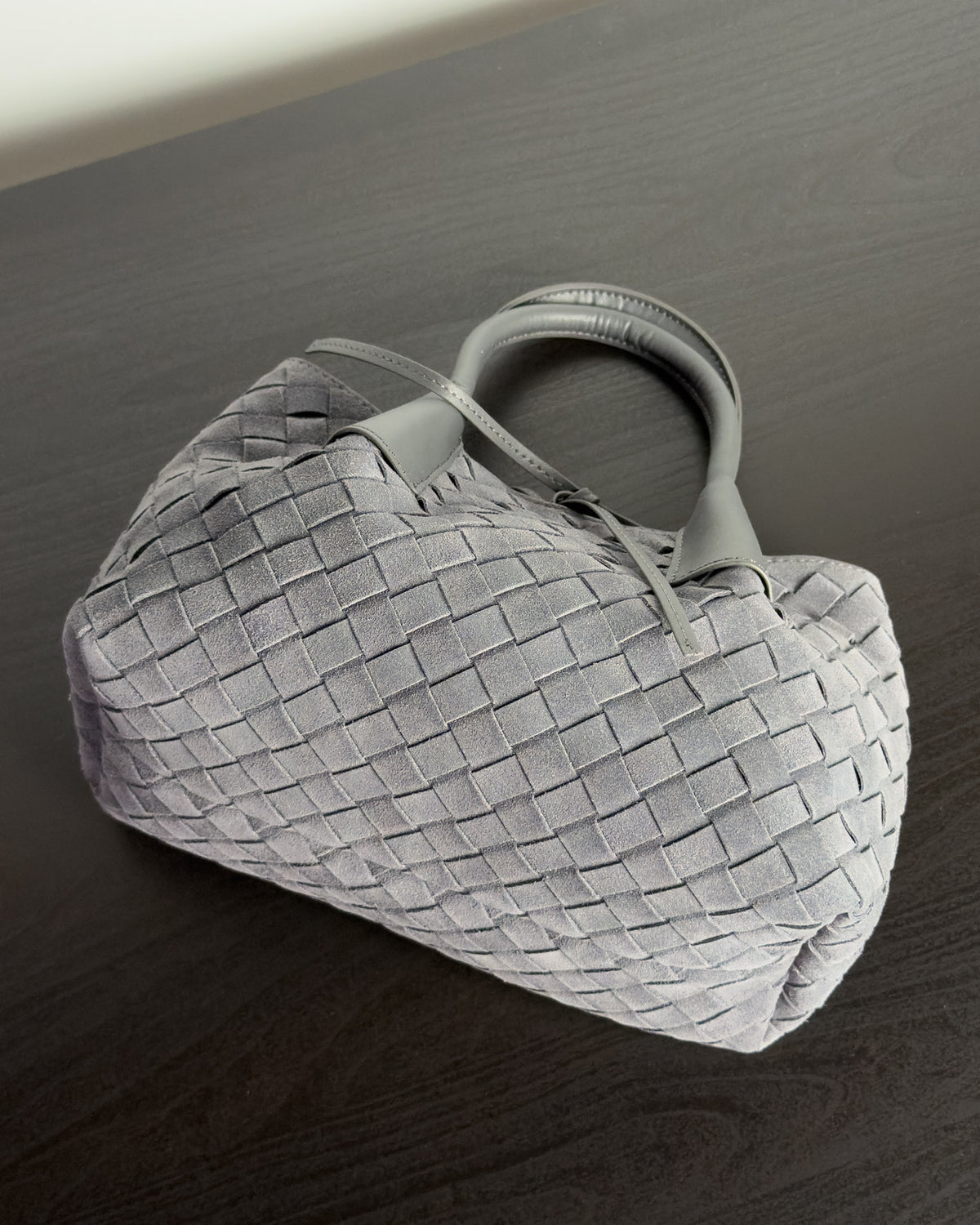 Siena กระเป๋า Tote หนังกลับแท้ ไซส์ S สี Graphite Grey Bagspace
