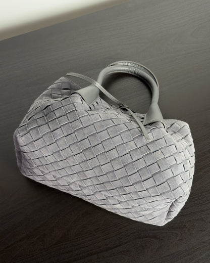 Siena กระเป๋า Tote หนังกลับแท้ ไซส์ S สี Graphite Grey Bagspace