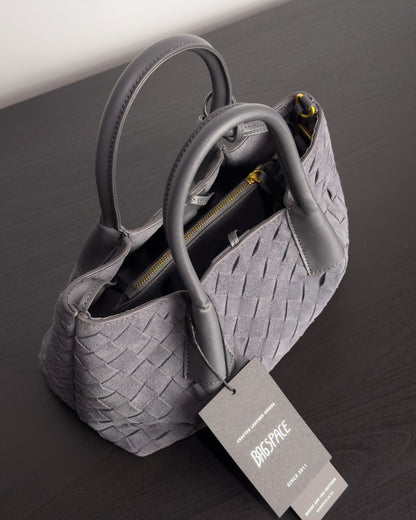 Siena กระเป๋า Tote หนังกลับแท้ ไซส์ S สี Graphite Grey Bagspace