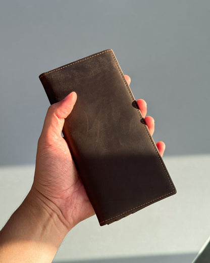 Kasper Nubuck Long Wallet (BJ09)