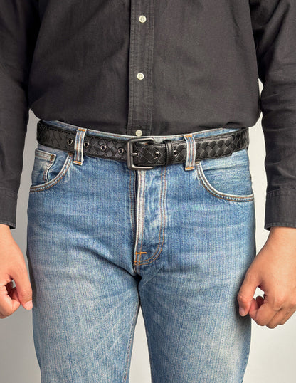 Saxon Leather Belt เข็มขัดสานหนังแท้