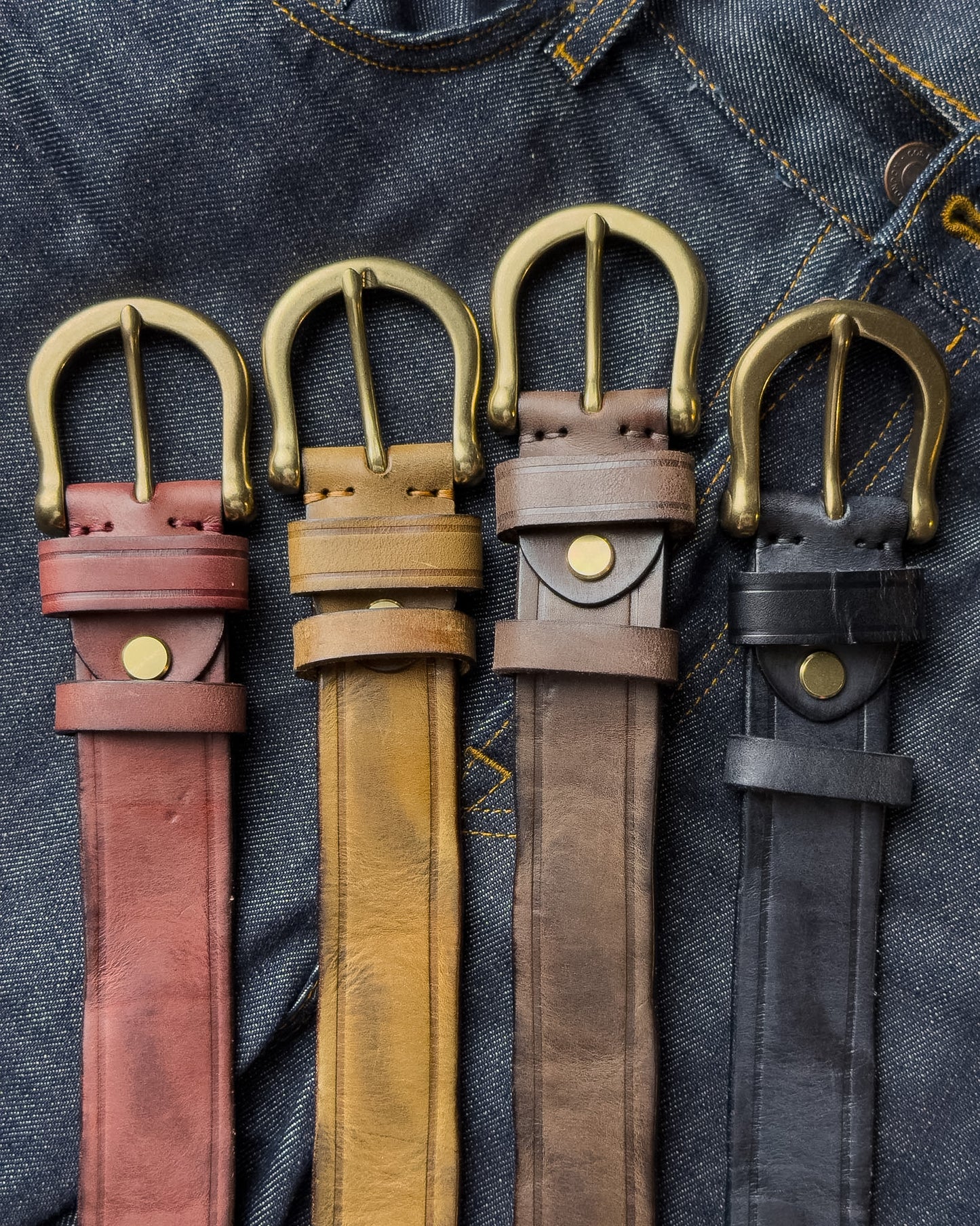 Baron Leather Belt เข็มขัดหนังแท้ (แถมที่เจาะรู/สายตัดได้)