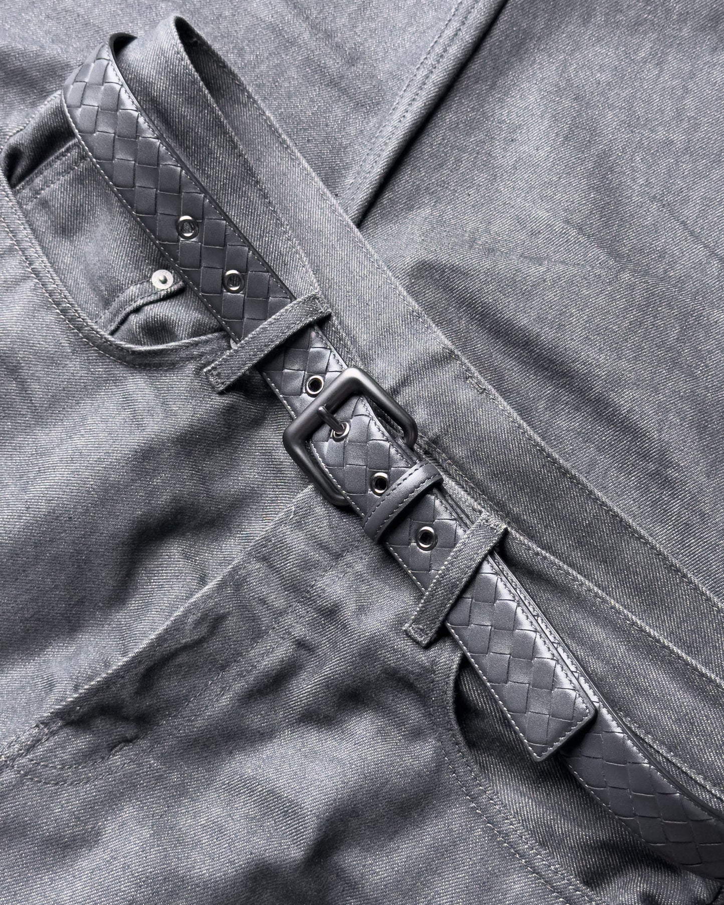 Saxon Leather Belt เข็มขัดสานหนังแท้