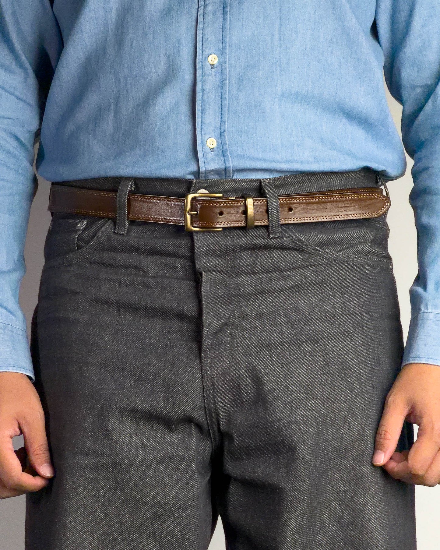 Gentry Leather Belt เข็มขัดหนังแท้ (แถมที่เจาะรู/สายตัดได้)