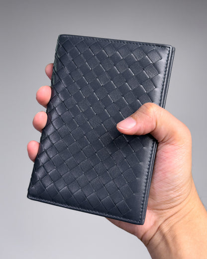 Saxon Passport Wallet ปกพาสปอร์ตหนังสาน สีน้ำเงิน