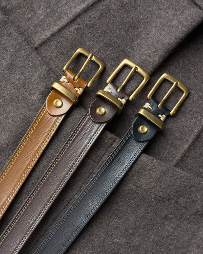 Gentry Leather Belt เข็มขัดหนังแท้ (แถมที่เจาะรู/สายตัดได้)