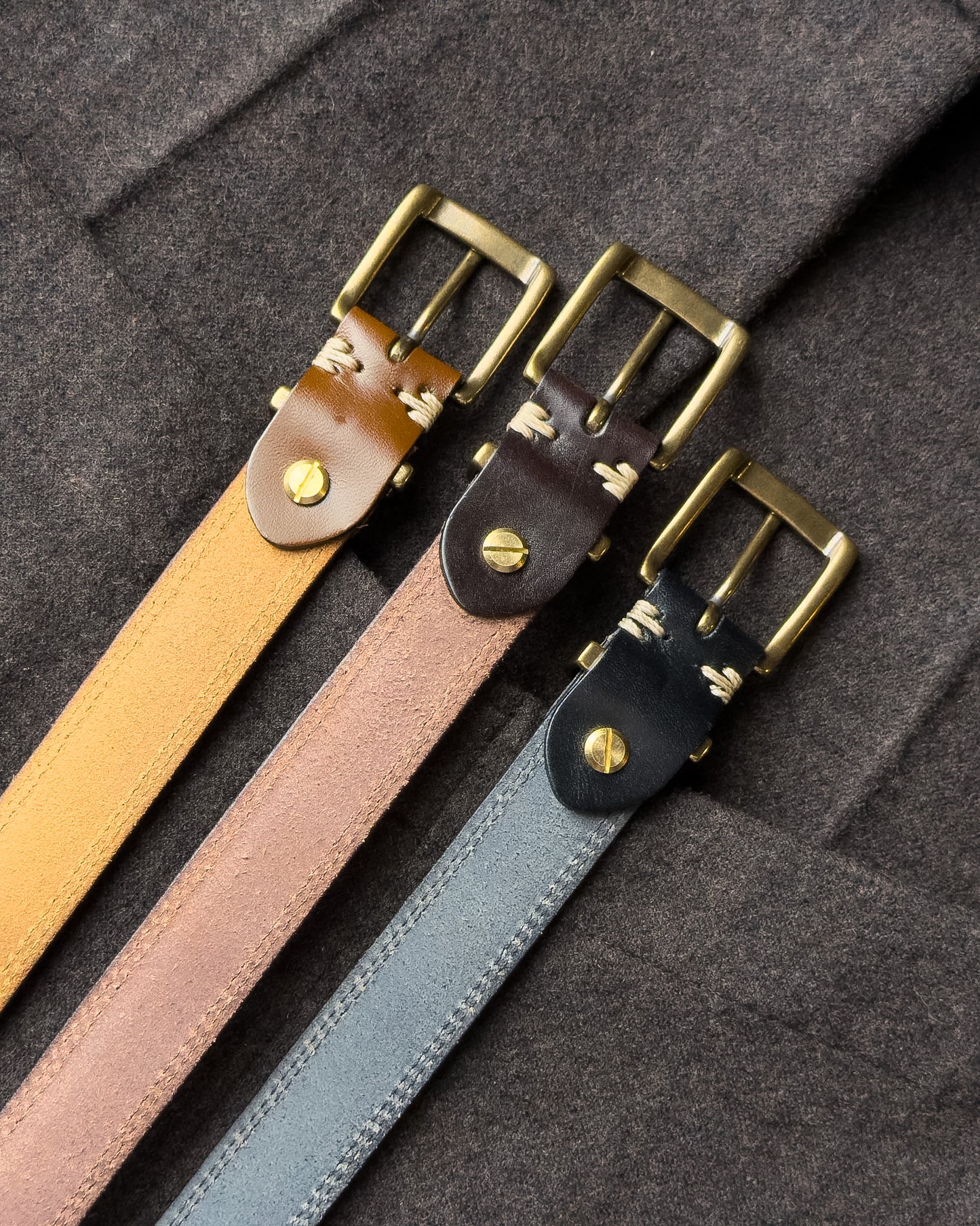 Gentry Leather Belt เข็มขัดหนังแท้ (แถมที่เจาะรู/สายตัดได้)