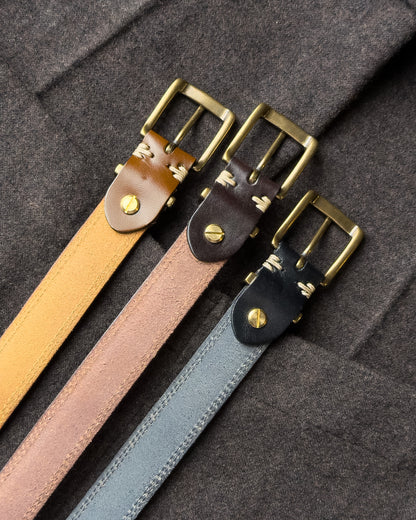 Gentry Leather Belt เข็มขัดหนังแท้ (แถมที่เจาะรู/สายตัดได้)