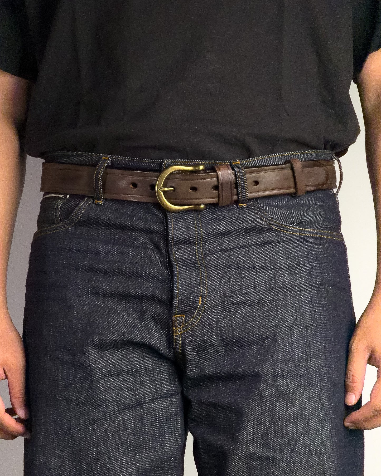 Baron Leather Belt เข็มขัดหนังแท้ (แถมที่เจาะรู/สายตัดได้)