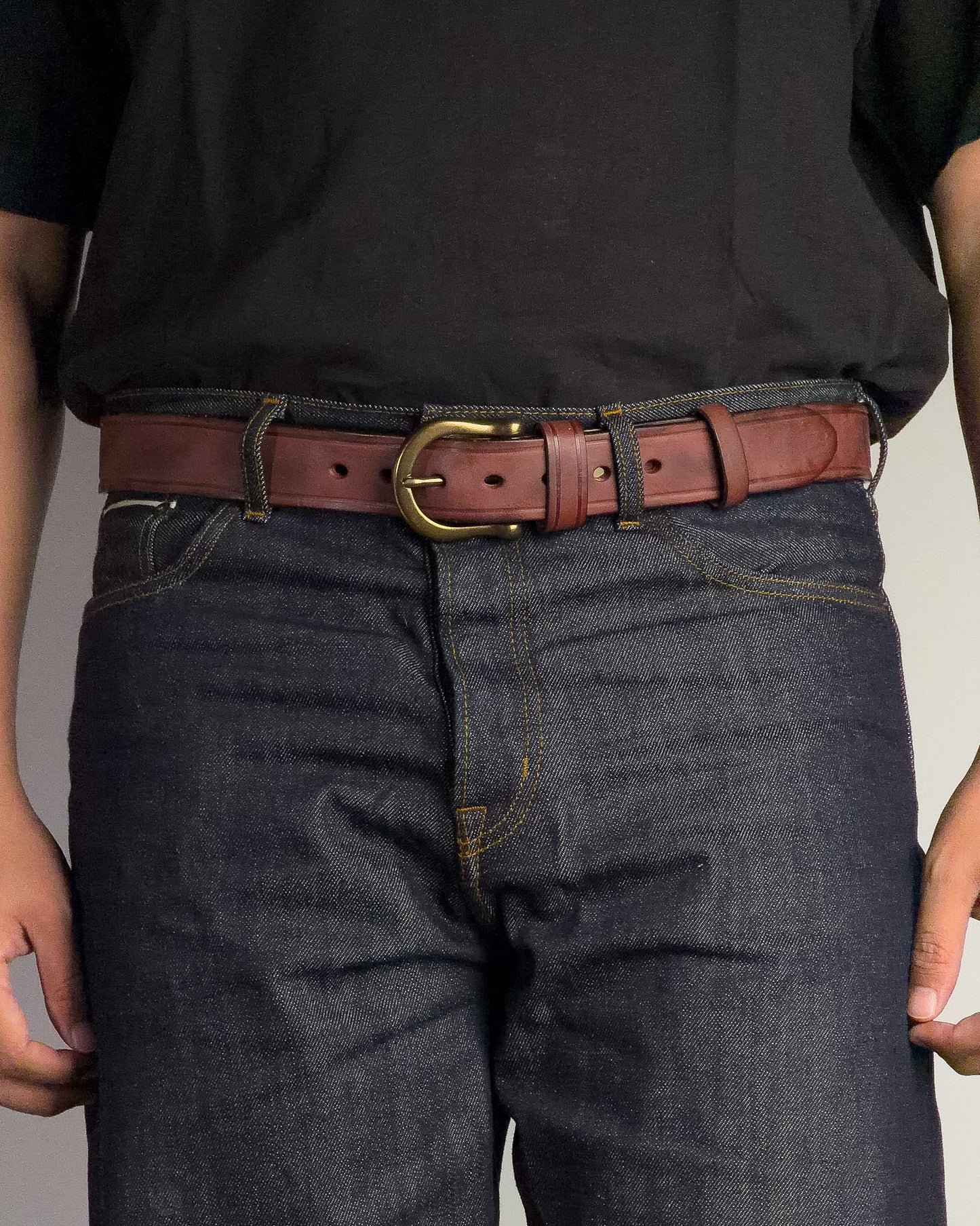 Baron Leather Belt เข็มขัดหนังแท้ (แถมที่เจาะรู/สายตัดได้)