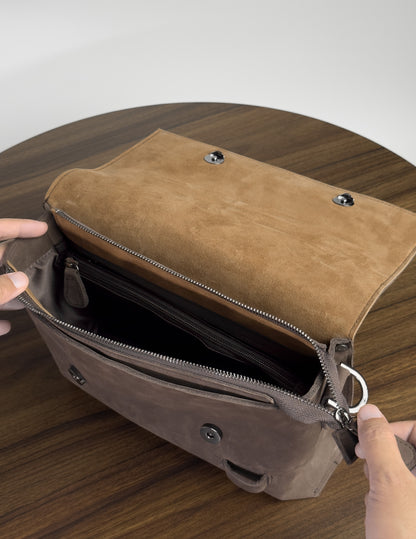 Raven Fold Bag (BM17) - Premium Nubuck