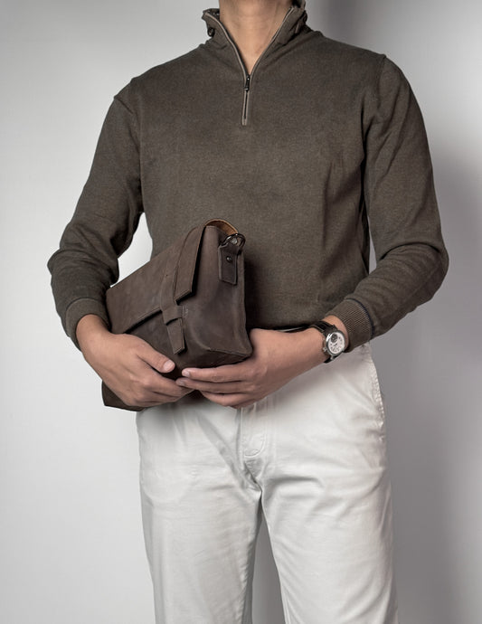 Raven Fold Bag (BM17) - Premium Nubuck