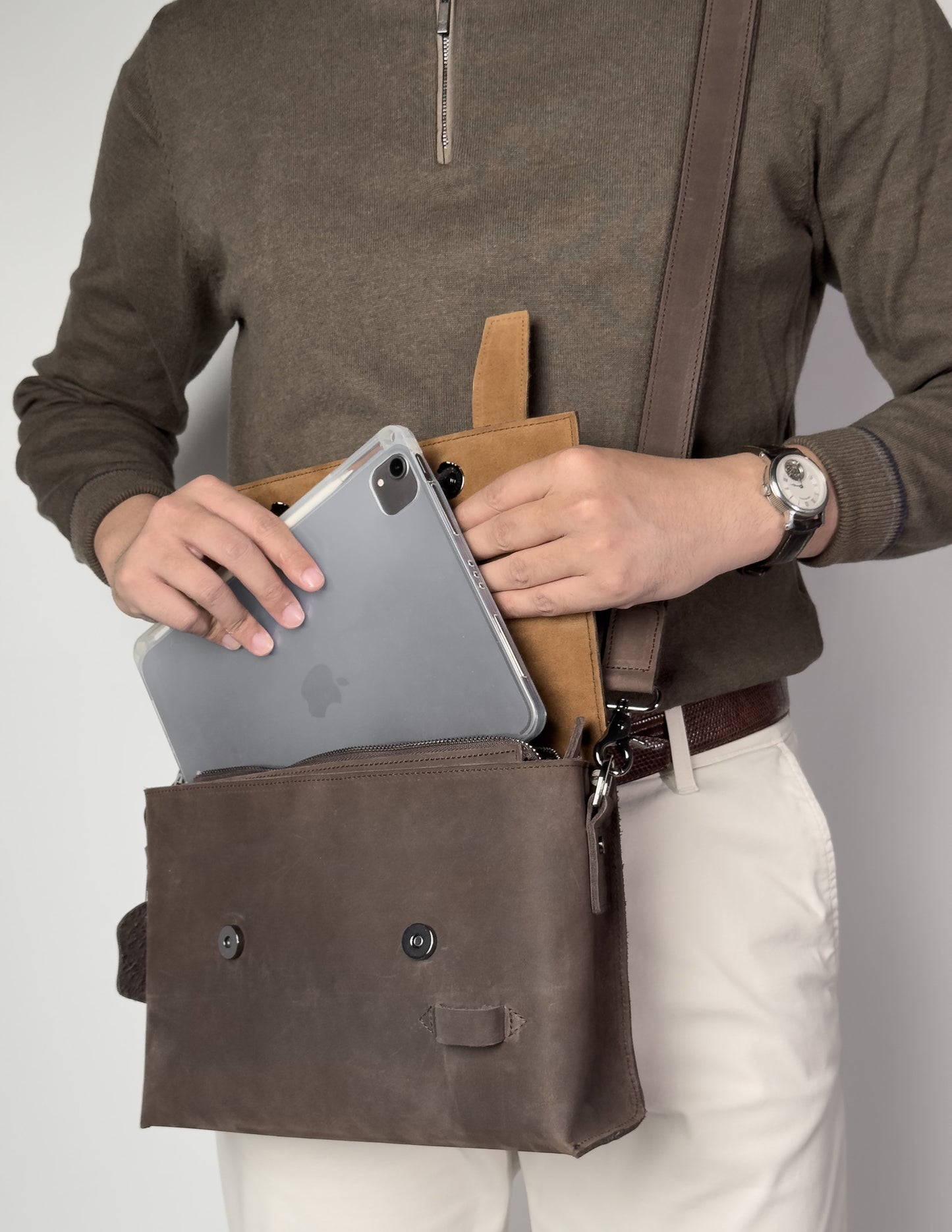 Raven Fold Bag (BM17) - Premium Nubuck