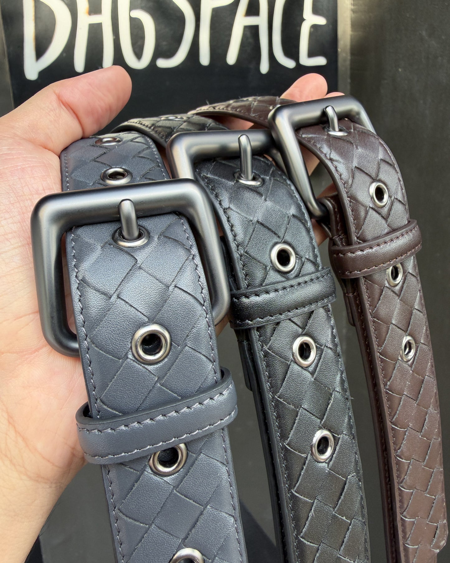 Saxon Leather Belt เข็มขัดสานหนังแท้