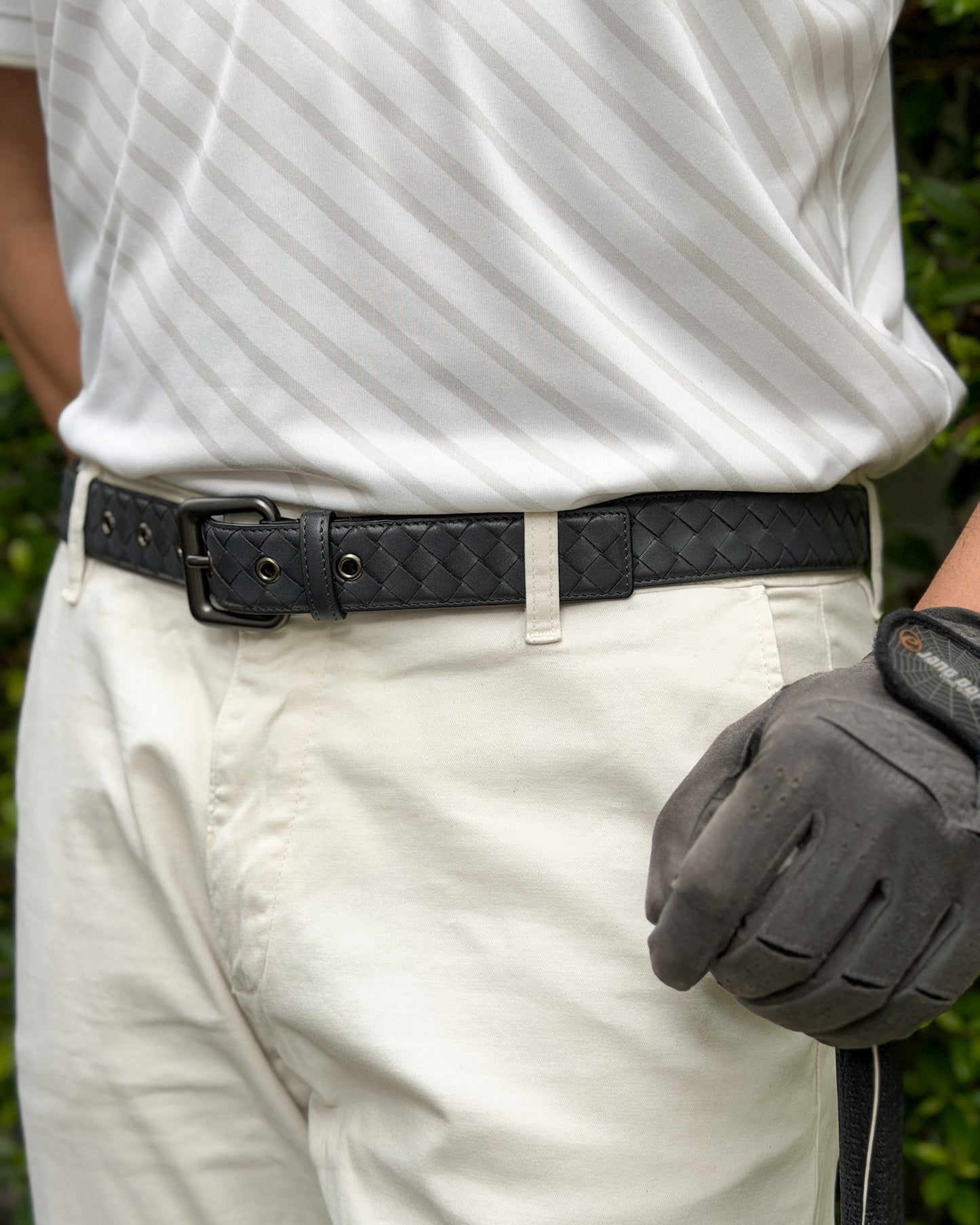 Saxon Leather Belt เข็มขัดสานหนังแท้