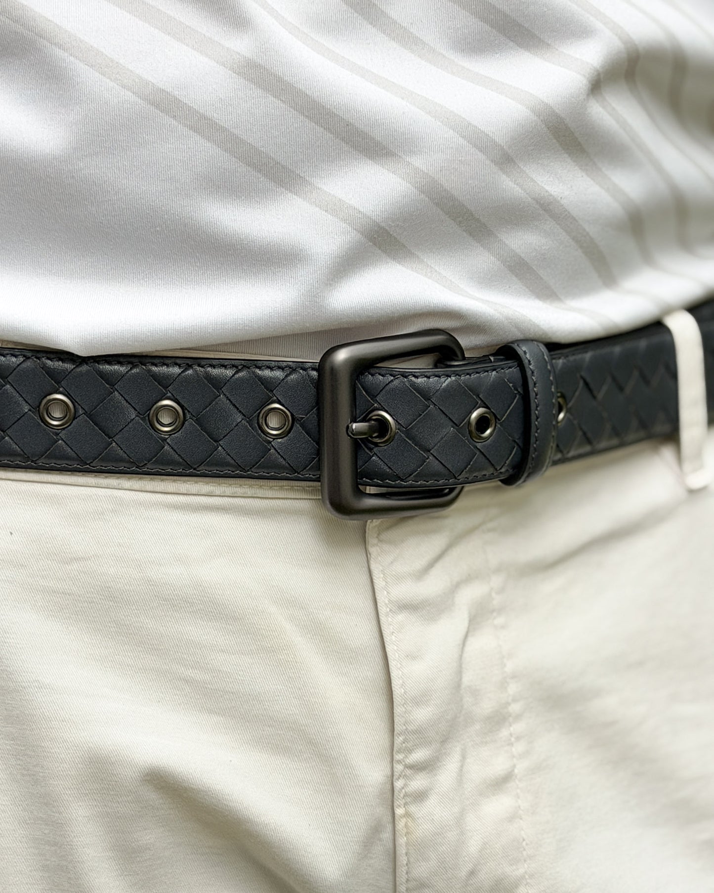Saxon Leather Belt เข็มขัดสานหนังแท้