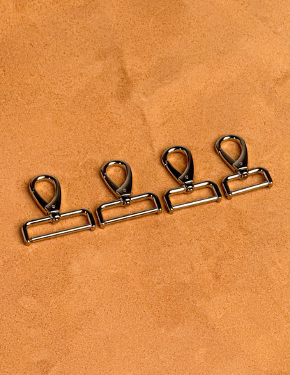 Snap hook ตะขอกระเป๋า ทองเหลืองแท้ รุ่นถอดเปลี่ยนเองได้ (ไขน็อต ไม่ต้องเย็บ)