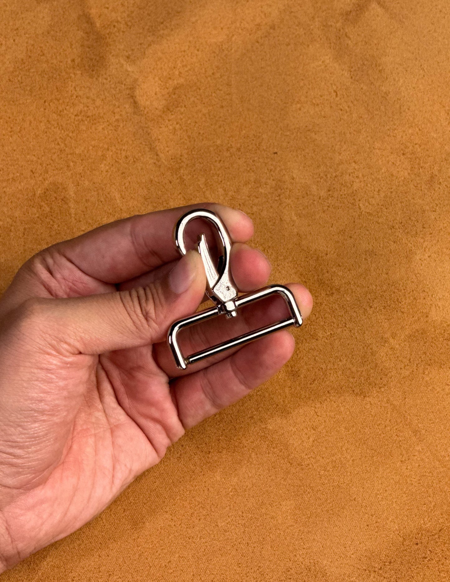 Snap hook ตะขอกระเป๋า ทองเหลืองแท้ รุ่นถอดเปลี่ยนเองได้ (ไขน็อต ไม่ต้องเย็บ)