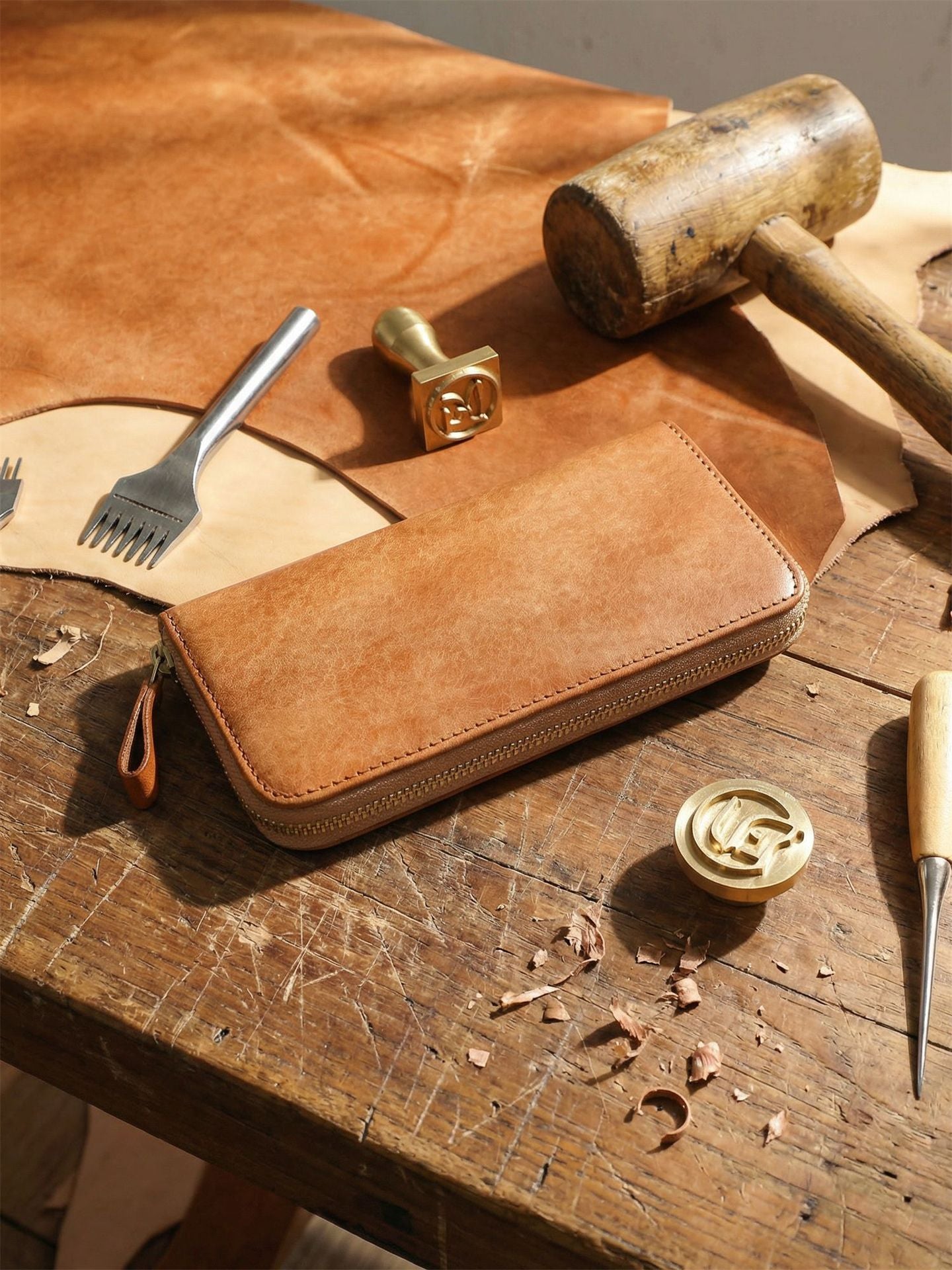 กระเป๋าถือ clutch veg-tan Bagspace