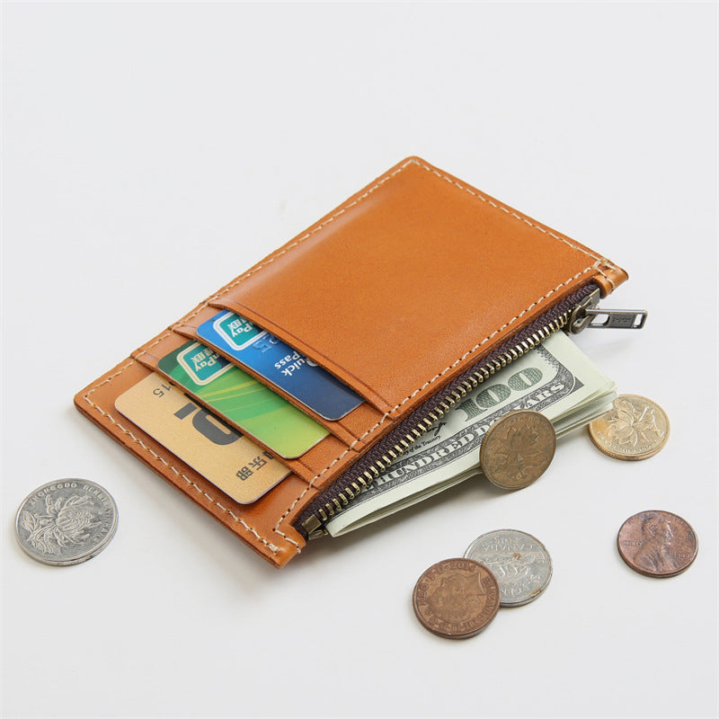 BG-CG-23 zip coin wallet veg-tan Bagspace