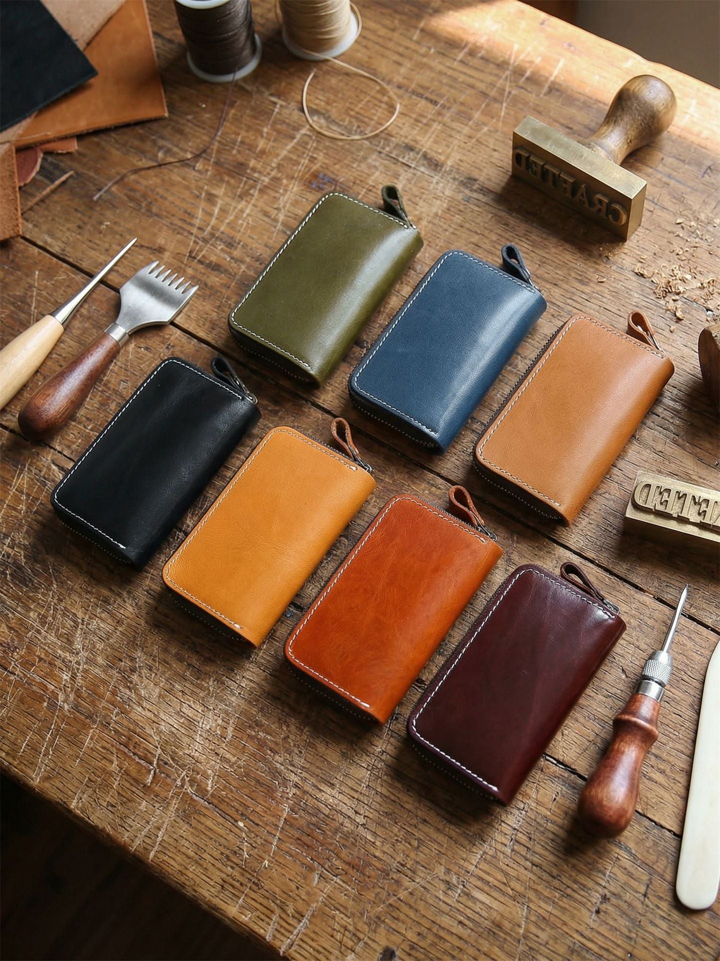 BG-CG-24 zip key case veg-tan Bagspace