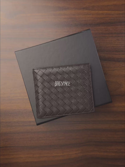 Saxon Standard Wallet กระเป๋าสตางค์หนังแกะแบบสาน